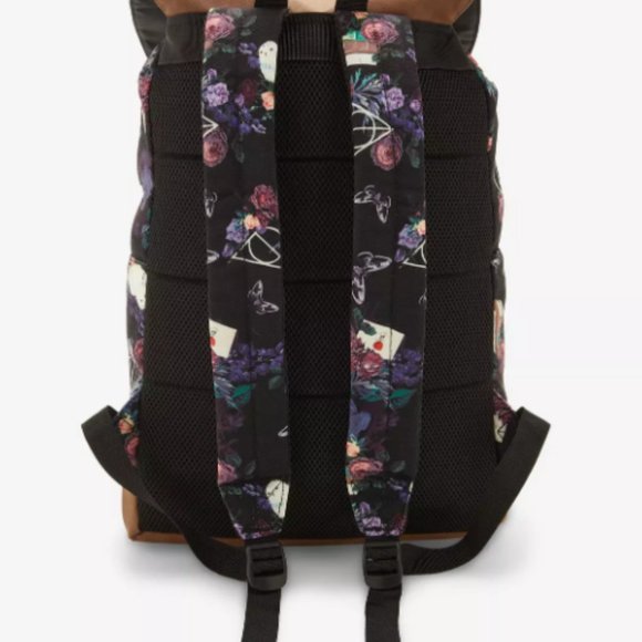 Harry Potter Dark Floral Icon Slouch Backpack NWT main image 9